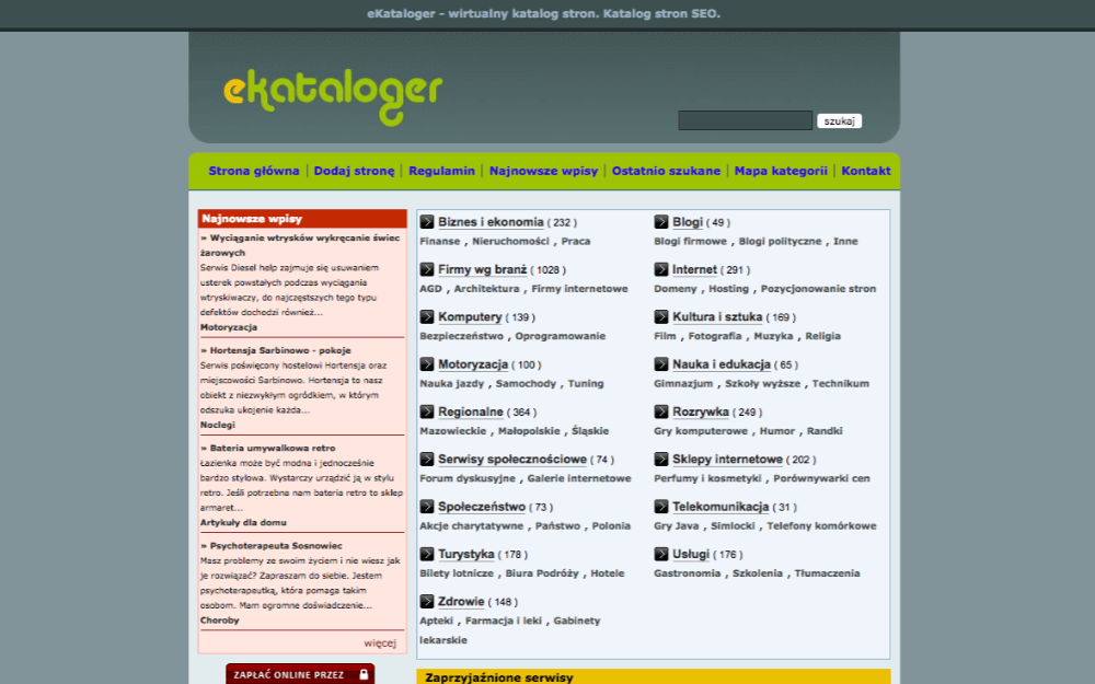 Ekataloger website directory