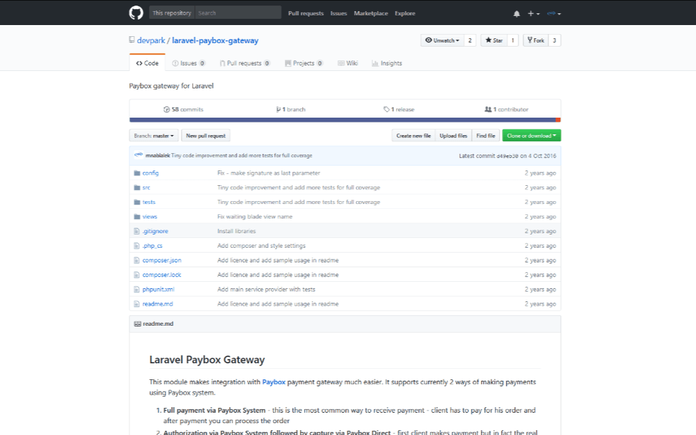Composer package: Laravel Paybox integration